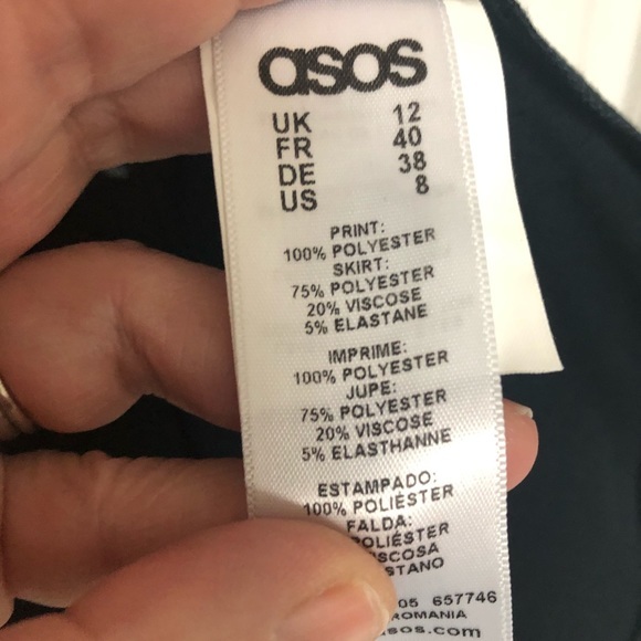 ASOS Crepe Top Skater Dress NWT - Picture 8 of 8